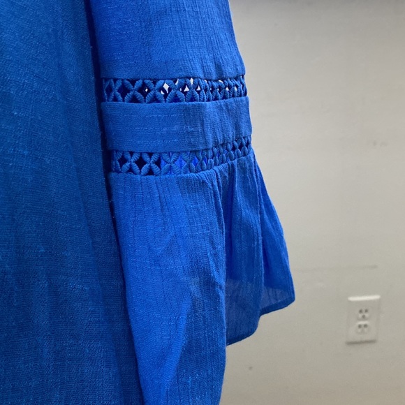 Counterparts blu top extra large, elastic scoop neck perfect for summer - Picture 8 of 9